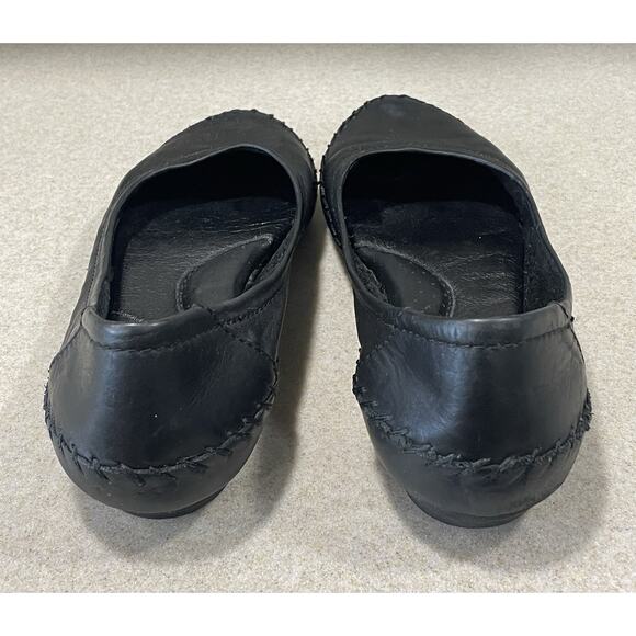 BORN Leather YARA Flats Ballet Women's US 8 /EU 39 Shoes Slip On Black - Picture 3 of 10